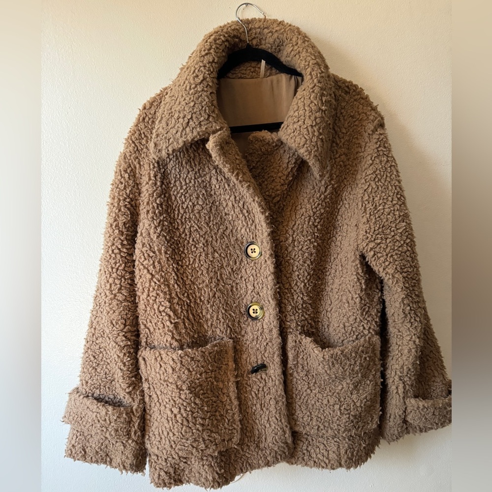 Free People Teddy Sherpa Coat